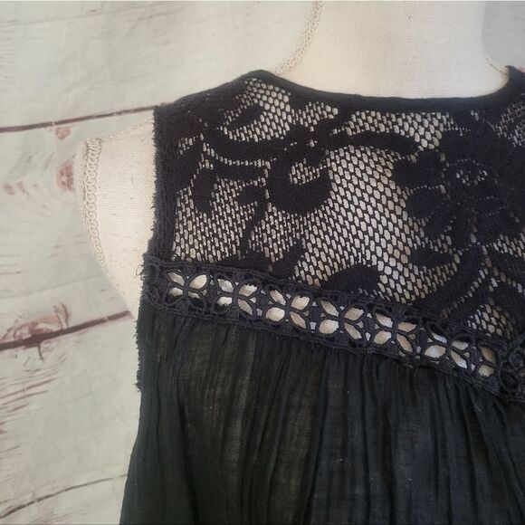 Free People FP One Flaw Away Back Crochet Tank Size XS - Picture 6 of 9